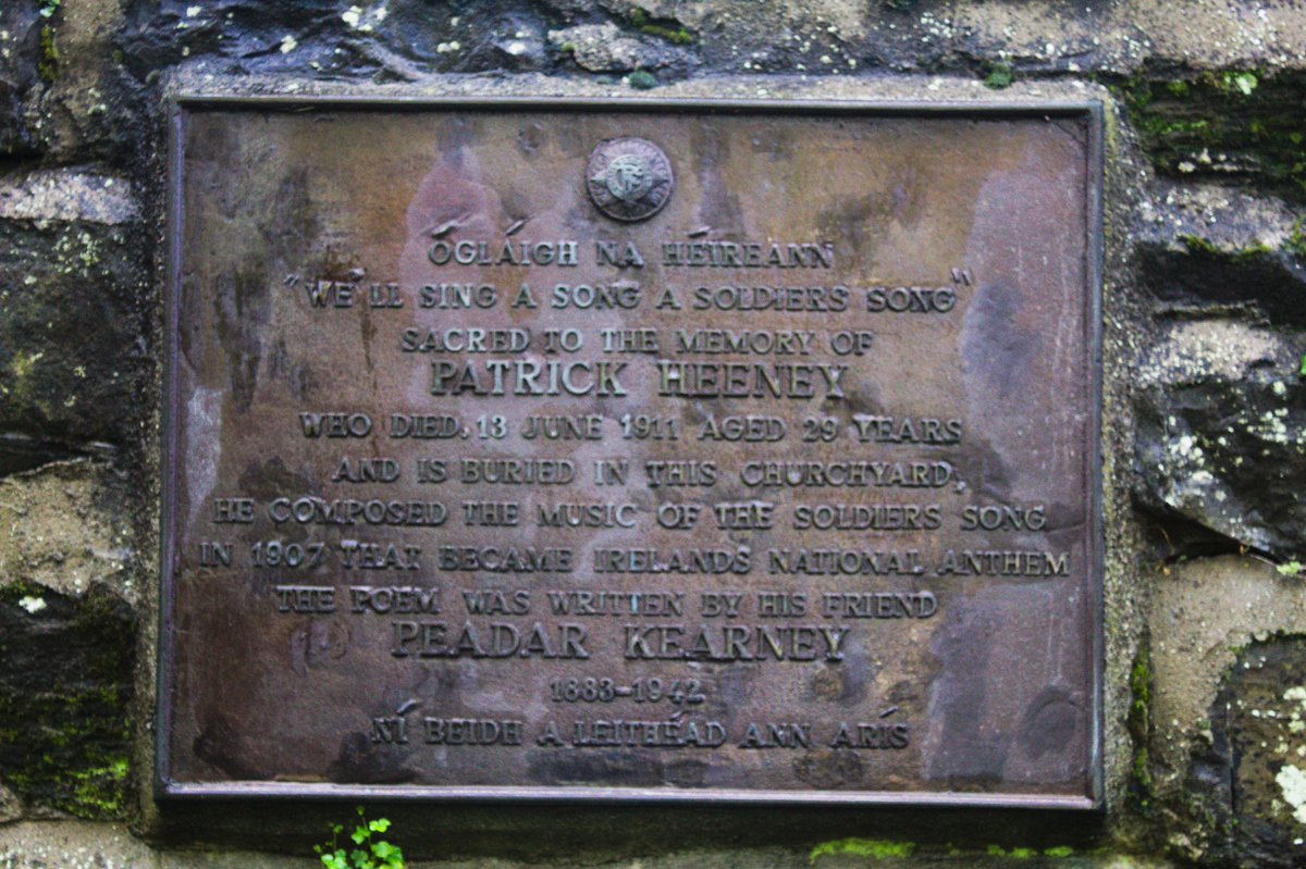 soon hear live music in such an intimate setting. The church graveyard also has some giants of Irish history buried there. Patrick Heeney, composer of "Amhrán na bhFiann" is buried in an unknown plot, but there is a plaque on the wall to his memory. (5/9)