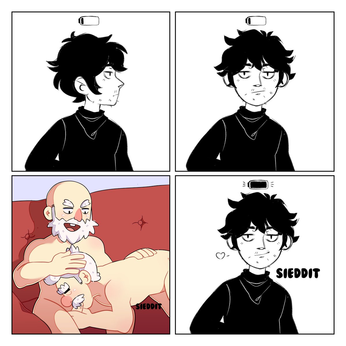 sieddit's tweet photo. i don't know the name of the original comic creator. sorry https://t.co/XIuEIEojJy