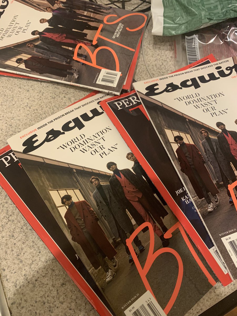 🚨Esquire + TIME Magazine Giveaway🚨

One person will win both magazines.

Rules: 
•Like OR RT this post (one entry.)
•Show proof that you are streaming Intro: Persona OR comment a fav 2020 memory w/ <a href="/BTS_twt/">방탄소년단</a> (Bonus entry.)

End Date: Jan. 2nd @ 5PM EST 💜