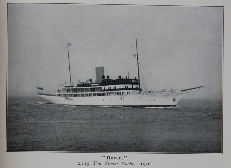 In 1933, Hughes made a purchase of an unseen luxury steam yacht named the Rover, which was previously owned by British shipping magnate Lord Inchcape.