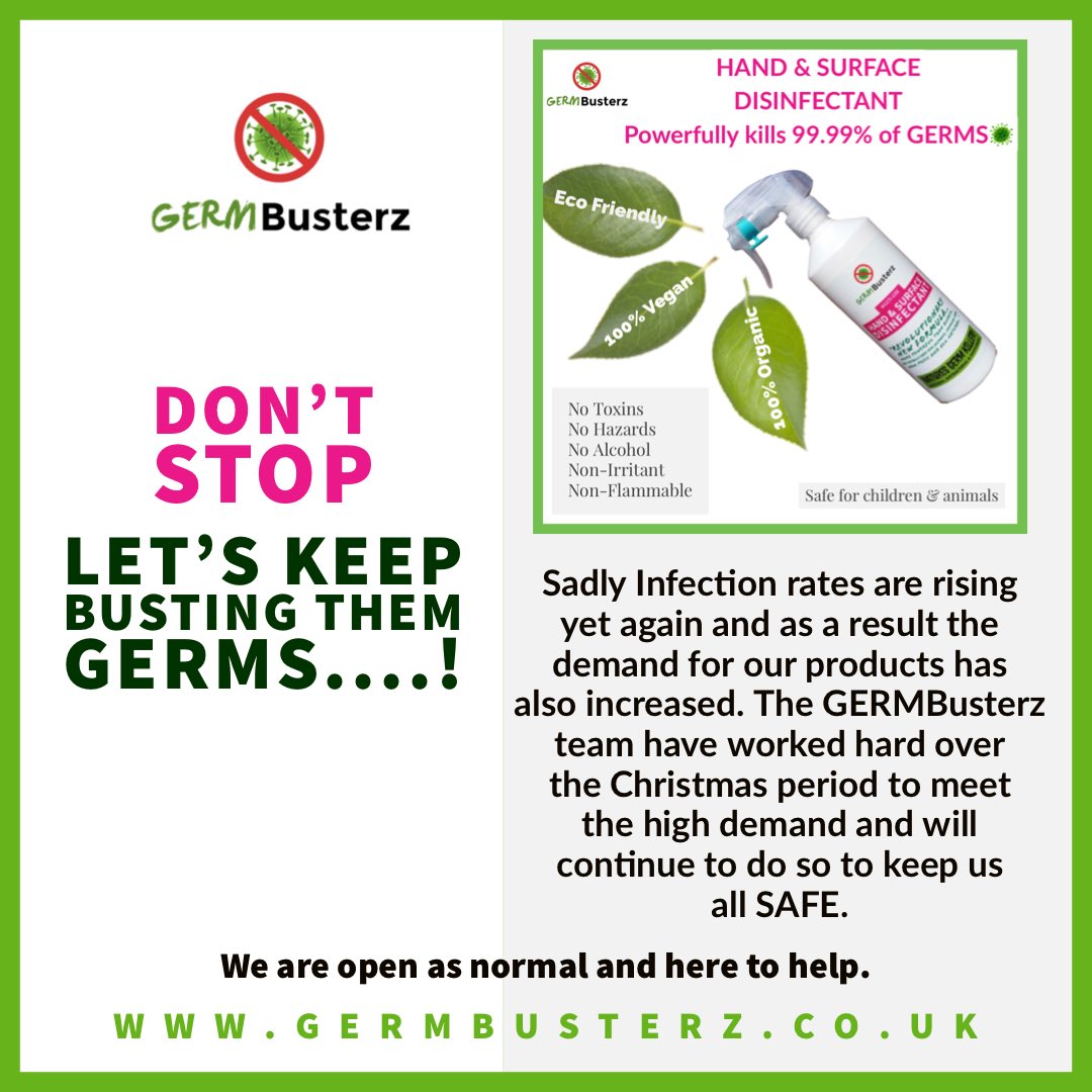 DONT STOP KILLING THEM GERMS #hypochlorousacid #hocl #GERMBusterz #killgerms #covid #staysafe