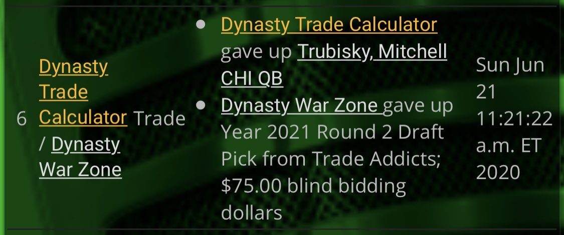That Baker deal continues to cascade. I flipped Mitch for a 2021 2nd. Very happy with this one at the time, and although Mitch has shown improvement, I’d still make the trade today. More equity insulation. Take that all day.