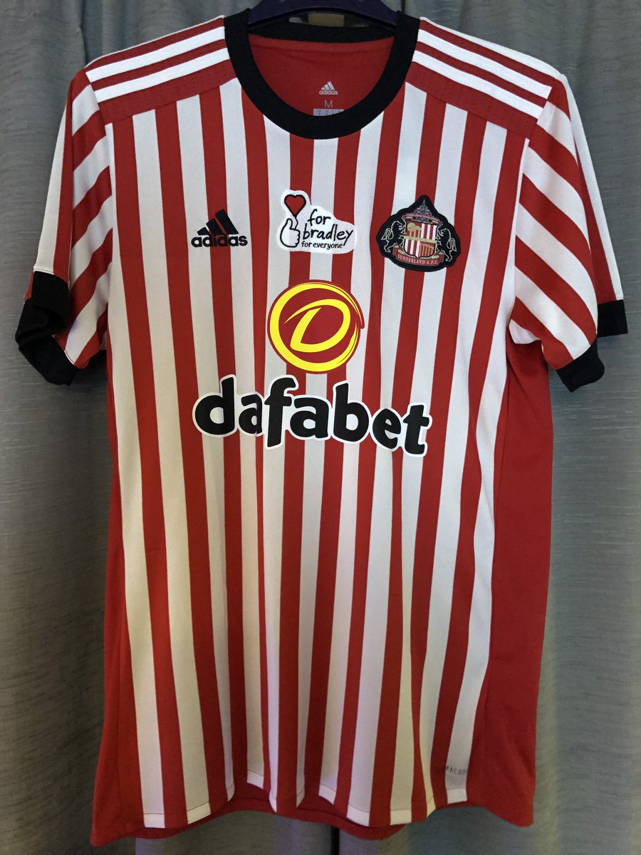 14. Sunderland Home ‘17Picked up from the team at  @Bradleysfight, a great cause, a lovely shirt, a pleasure to own the shirt and contribute in a small way.
