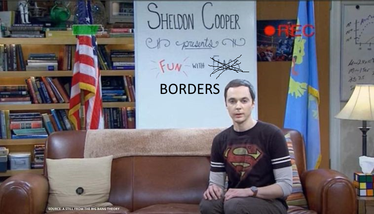 eiximenis's tweet photo. Hola! Soy Sheldon Cooper y os doy la bienvenida al capítulo de hoy de "Fun With Borders" xDDDDD #tvision2 https://t.co/XHFqWr2i2x