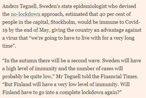 The term "herd immunity" wasn't used anymore. It was bad PR abroad. Instead, the Public Health Agency started using "high immunity" or just "immunity". They couldn't measure it but they saw the effect of it. https://twitter.com/VirpiFlyg/status/1272937753202896898