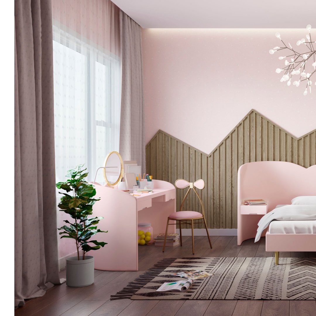 For any little girl with her head in the clouds, this dressing table will stimulate her imagination and inspire her to dream big! ☁️

Thanks to its minimalistic look and smooth lines, this table will also add a touch of elegance to her space ✨
#uniquefurniture #kidsroomdecor