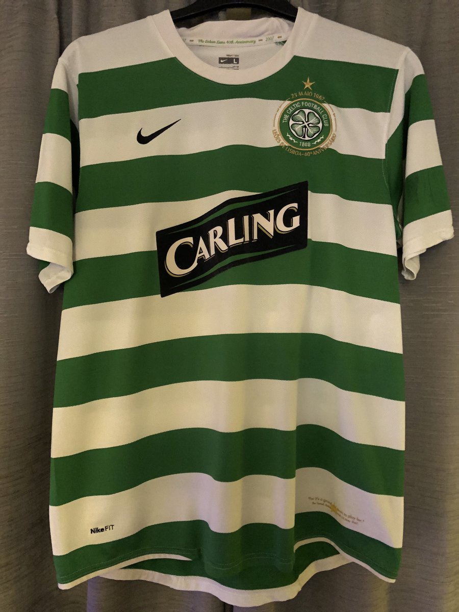 9. Celtic ‘07 (H)I didn’t have a Celtic shirt in my collection, needed to add one and why not this one the 40th Anniversary of the Lisbon Lions so really nice touches on this kit remembering that infamous night..