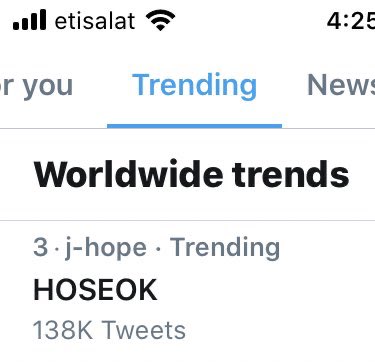 Hoseok trending WW bc of Dynamite dance break