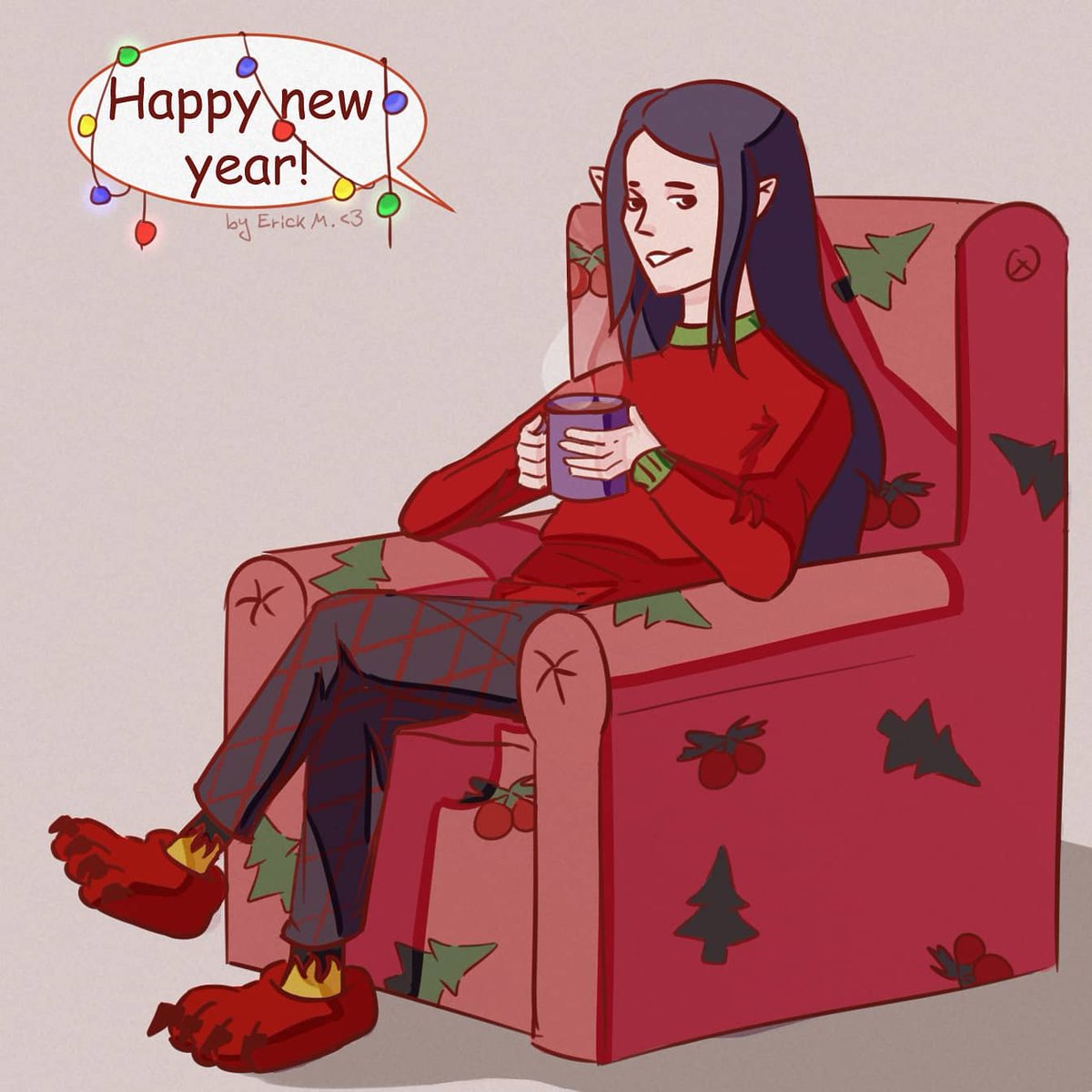 _fong's tweet photo. Happy new year everyone!🌠
I spread the post today, because tomorrow there will be no time.  I hope this year will bring us all something good ♥
#toh #tohar #tohfanart #tohlilith #theowlhouse #theowlhouseart #theowlhousefanart #theowlhouselilith #lilithclawthorne #newyear https://t.co/J9gvHClpGm
