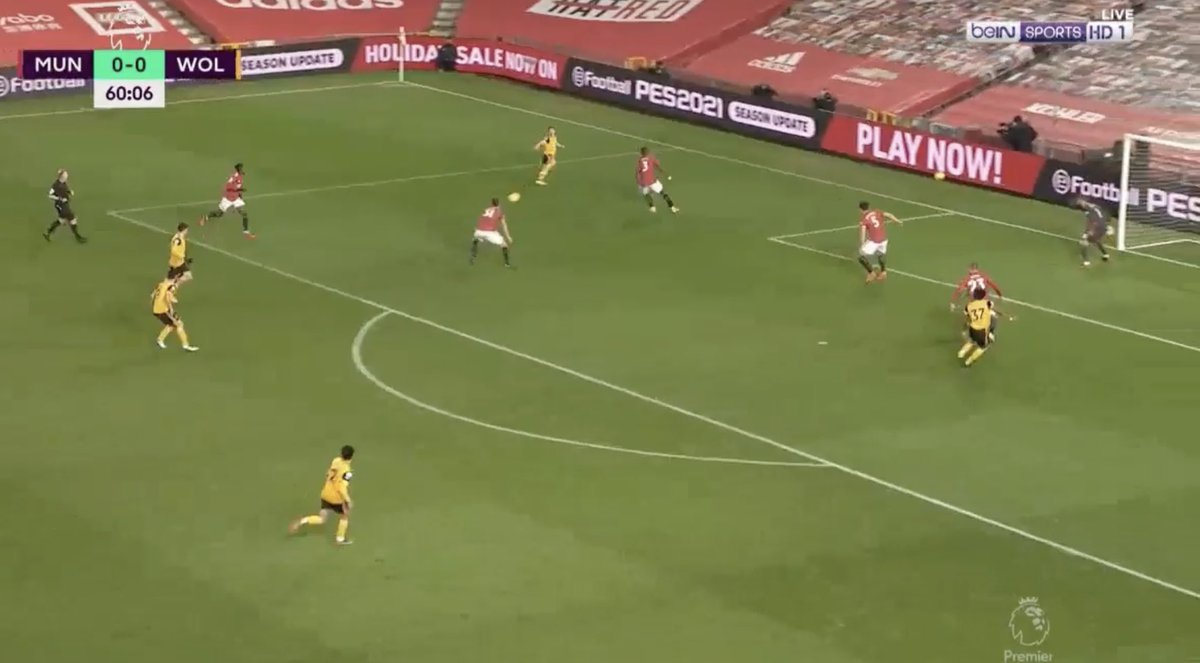 6. Defensive Discipline. (A) Good organization in defending cutbacks and crosses — tracked the runners well.(B) Greenwood tracked back excellently, allowing MUFC to close dow WOL better.(C) Halted WOL’s transitions well.