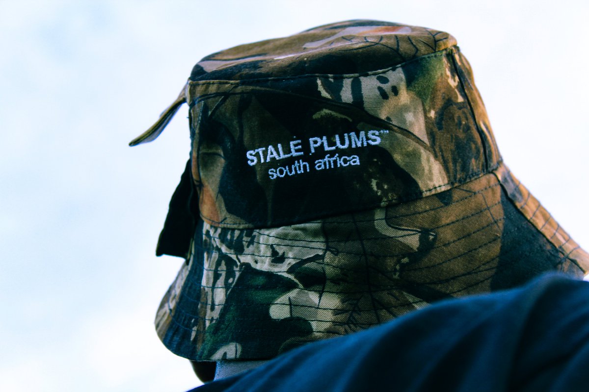 The camo bucket hat from our SS2020 capsule is available for R250. Limited stock is available. #stale_plums #streetwear #streetwearbrand #streetwearculture #streetweardaily  #capsulecollection #buckethat #headgear#contentcreation #bloemtwitter #johannesburg #southafrica