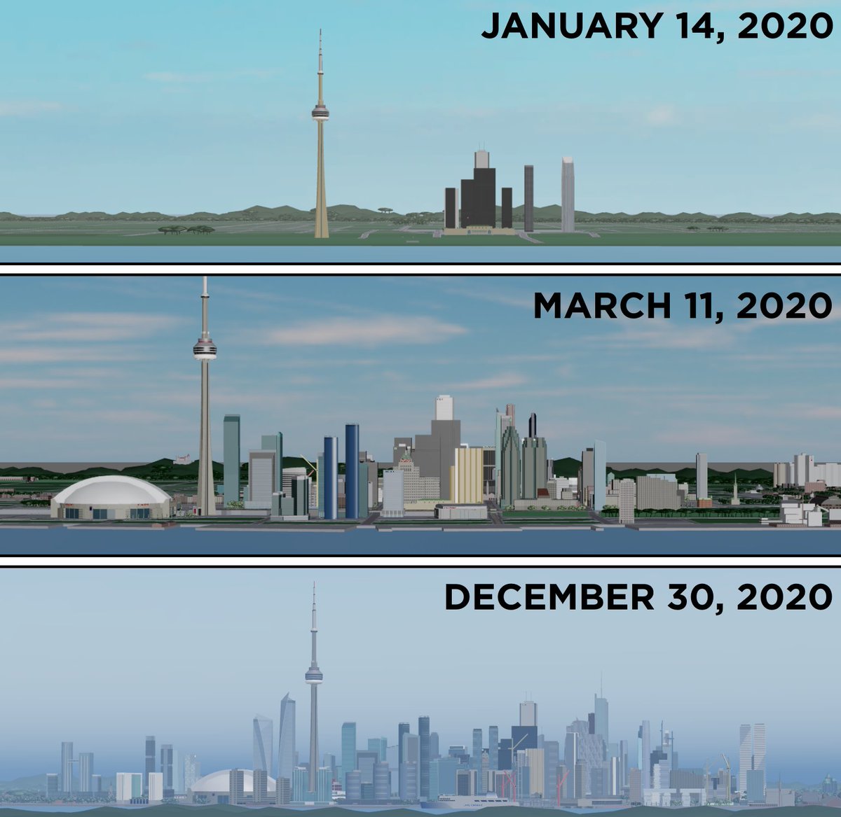 Highway 2 Studios On Twitter It S Almost The End Of This Godforsaken Year Jumping In On Those Robloxdev Year In Review Posts Here S How Far Toronto Has Come Over The Last - december roblox do