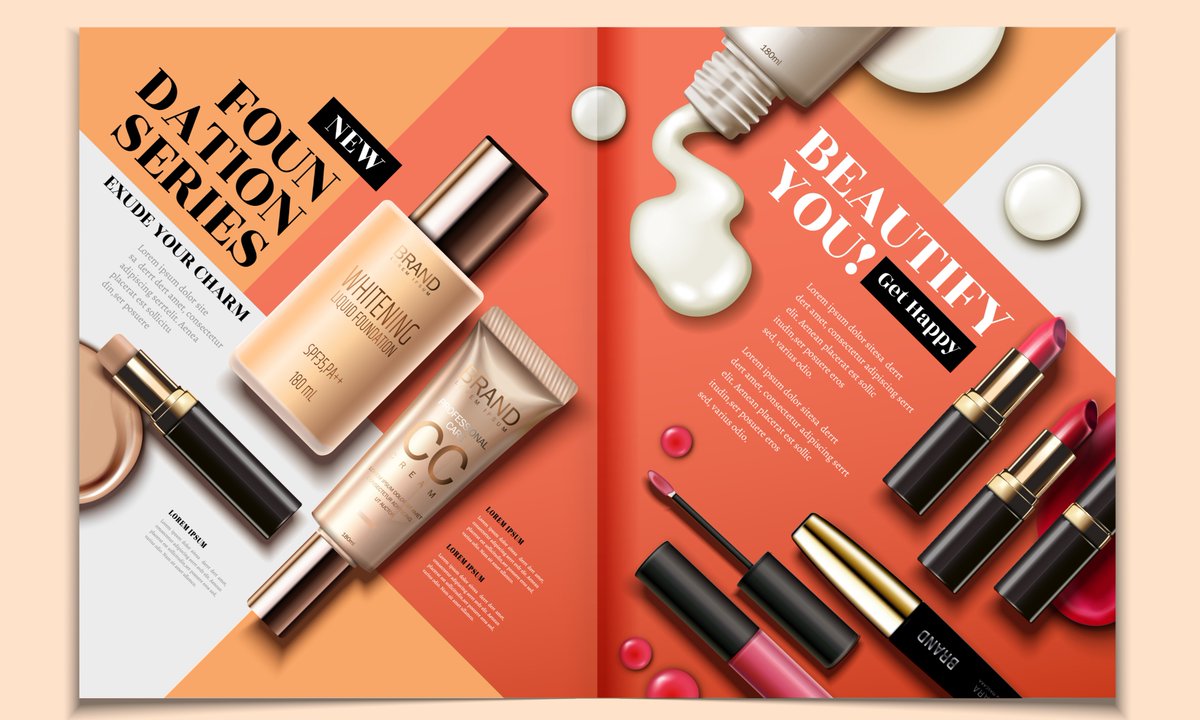 Meadowlands Bindery offers cosmetic businesses in the Tri-State Area premium brochure binding services, from saddle stitching, to cutting and gluing! #cosmeticadvertising #beauty #brochures #automation #innovation #bookbinding #saddlestitching #binderyservices #tristatearea