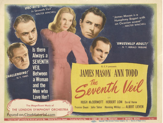  #bestfilmonTVtoday: Sun Jan 10: 'Ineffable tripe which mixes a heady stew of kitsch, culture and Freud ...' Sounds fun.  https://www.timeout.com/movies/the-seventh-veil THE SEVENTH VEIL (1945)  @TalkingPicsTV 10pm