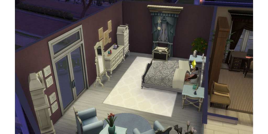 Moved into a new house!  #TheSims4 #sims3gameplay #newhouse #interiordesign #vintagebedroom #playsims