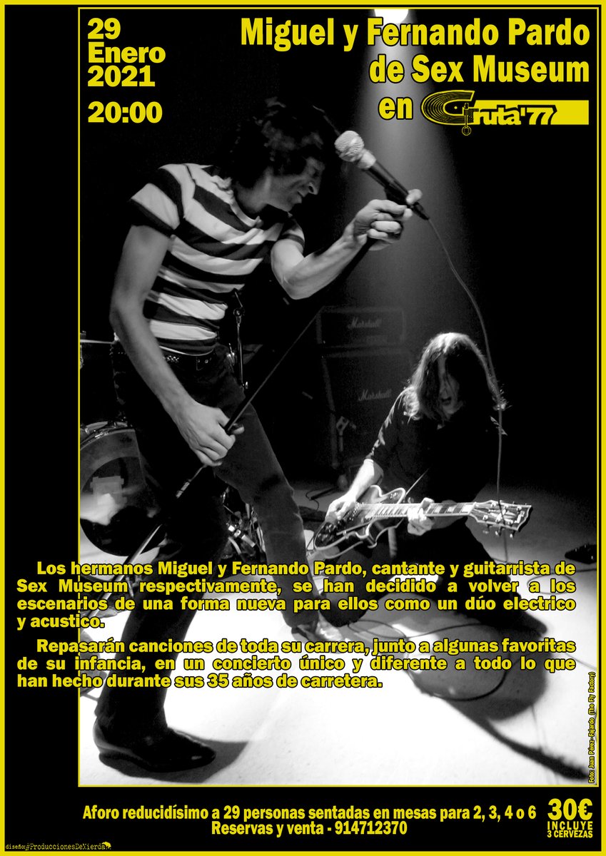 y más de lo que está por venir
<a href="/loswinstonlobo/">loswinstonlobo</a> 
Miguel y Fernando Pardo de Sex Museum