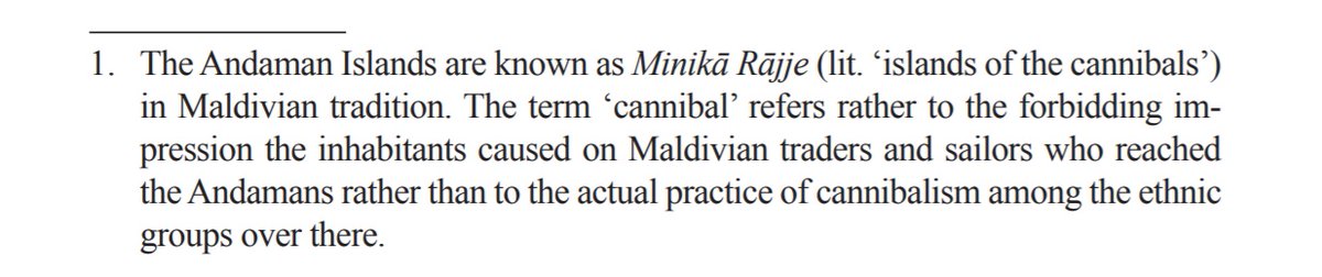 So basically MinikaRajje people are people who just wants to be left alone. As for 'Are they cannibals or not?' No info suggests that they are (or aren't per se). Maldivians probably invented the myth and gave them a bad rep! (Photo: Excerpt from Maldives Folklore).