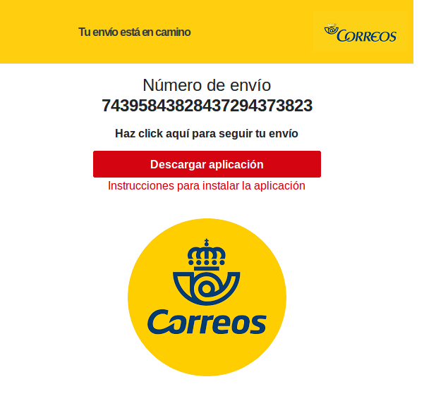 malwrhunterteam's tweet photo. "correos-2.apk": a58f0b410db4363fcf5659ab60a7c999e144f5f03591533ef29280f6865a0d49
From: https://correos-track[.]top/ES31402242/ -> https://correos-track[.]top/ES31402242/correos-2.apk
See also others in correos-[0-5].apk... https://t.co/OwoBqwB6hE