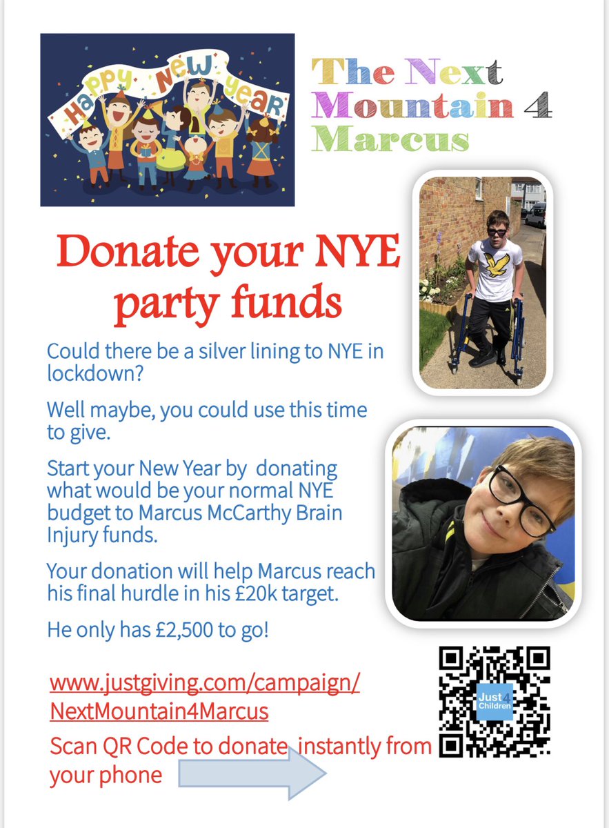 marcability's tweet image. Donate your NYE funds to Marcus who needs £20k to have stem cell treatment in Panama. Plz RT @just4_children @JustGiving @Southend0nSea @YourSouthend @FriendsSouthend @rossiicecream @bobbyjos_ @CHARITY_BOOSTER @lovesouthend #lockdownuk #tier4 #NYEPartyOfParties #nye #donate