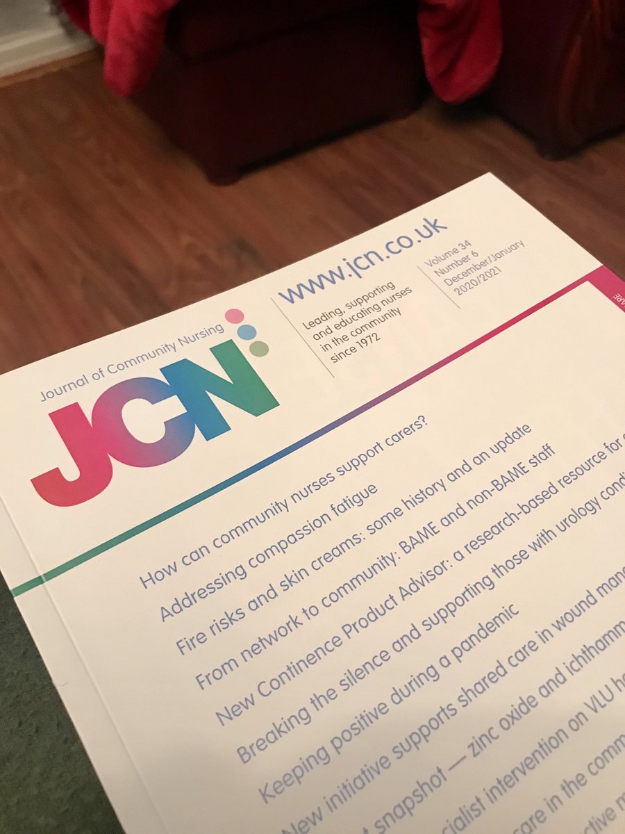 Great to start 2021 with my 22nd publication. ⁦@TheQNI⁩ #specialistnursing