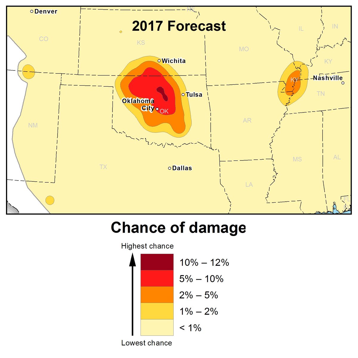 In 2017 the USGS updated national seismic hazard maps to capture potential ground shaking hazards in Kansas; more info here:  https://www.usgs.gov/news/new-usgs-maps-identify-potential-ground-shaking-hazards-2017