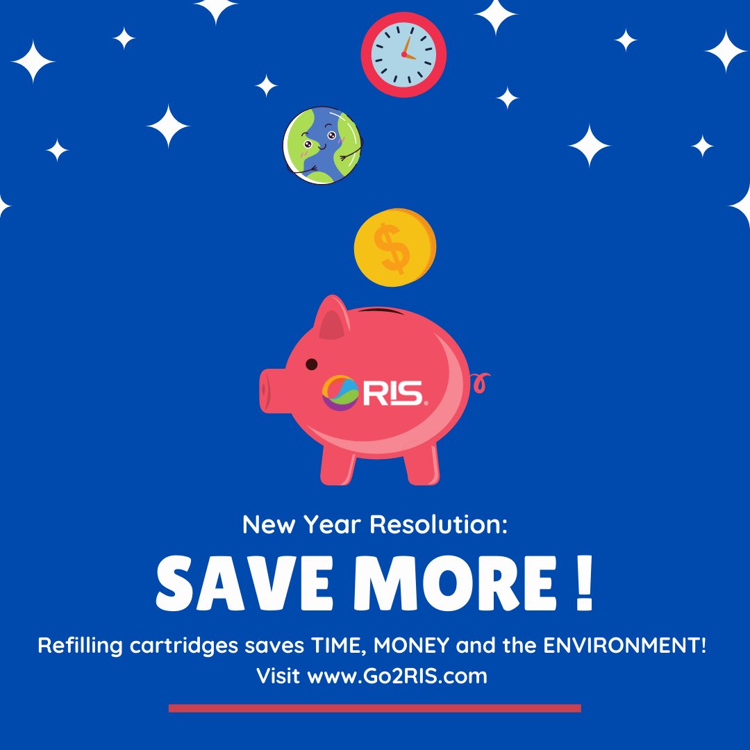 If saving time, money &amp; the environment are on your list of #NewYearsResolutions, using our cartridge refill services at a  retailer near you is a great place to start. Refills are done while you shop, you can save up to 70% and you can reduce your single-use plastic waste. #NYE