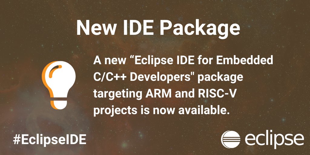 The latest Eclipse IDE release includes improvements and features like a new “Eclipse IDE for Embedded C/C++ Developers" package. Download the leading open platform for professional developers: hubs.la/H0CZ_nM0 #developertools #EclipseIDE #opensource