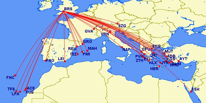 New routes at Bristol in 2021 (2/2):Jet2 - Salzburg, Santorini, Skiathos, Tenerife, Thessaloniki, Verona, ZakynthosTUI - Sharm El Sheikh