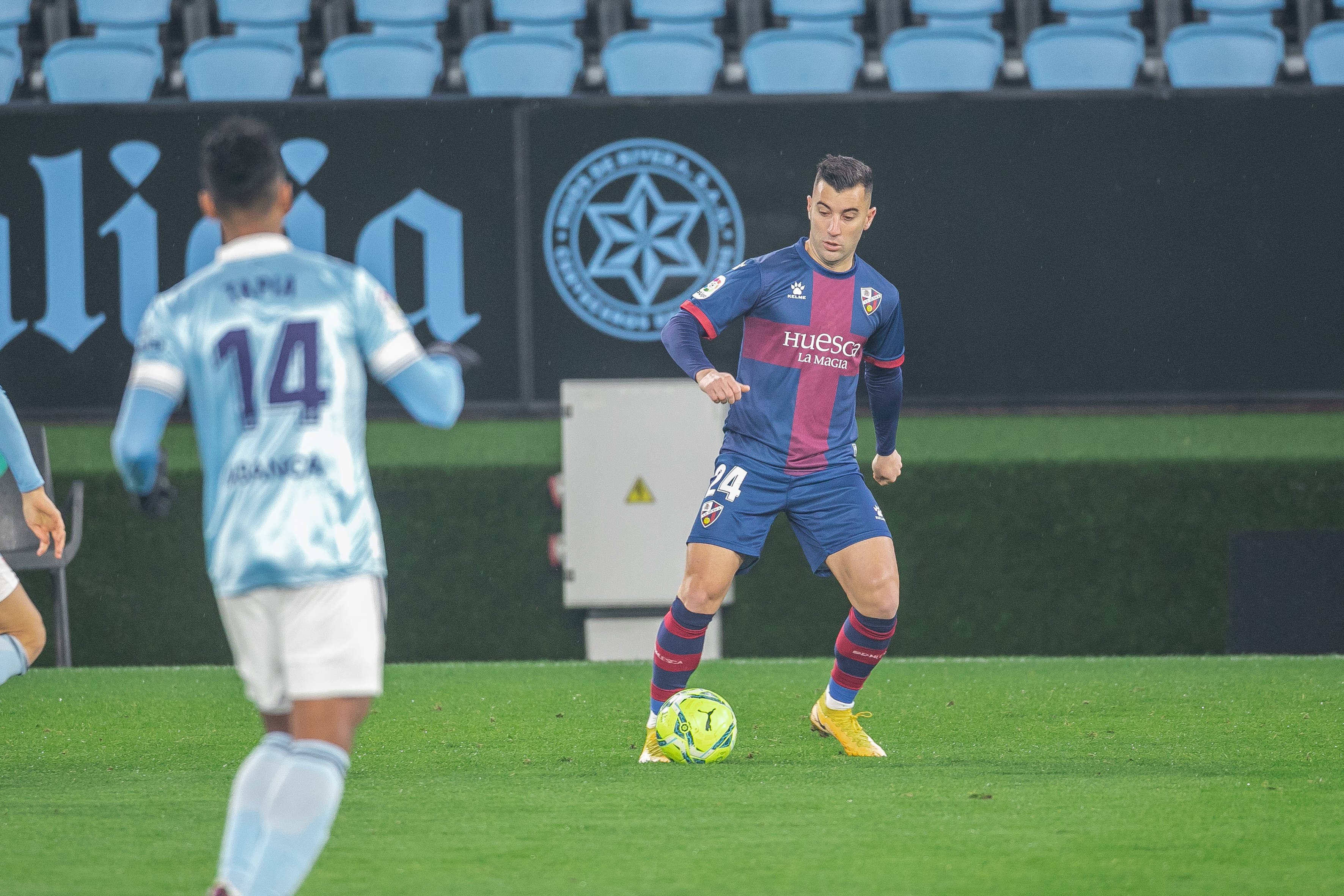 Borja García en Celta-Huesca 