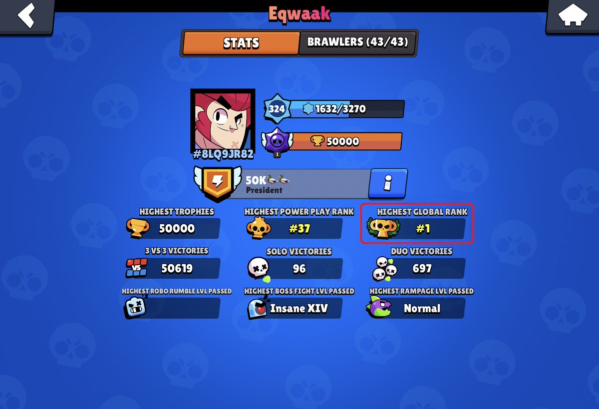 Code Ashbs On Twitter We Have Profile Stats For Personal Best Ranks In Clash Royale And Clash Of Clans Disappointed We Don T Have This For Brawl Stars The Highest Trophies Stat Doesn T - image brawl stars profil