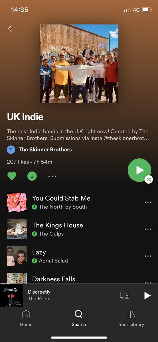 We’ve been added to <a href="/TheSkinnerBros/">The Skinner Brothers</a> UK Indie playlist. Go check it out now! #ThePoets X

open.spotify.com/playlist/7tCdz…