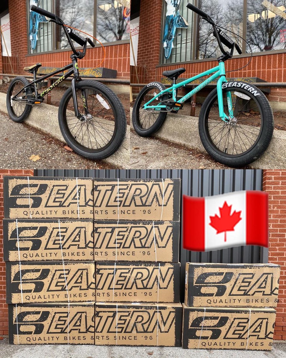 We are very much pleased to finally get some bikes to our customers in the great white north. Hit up <a href="/harvesterbmx/">Harvester Bikes</a> or another fine authorized Eastern Bikes dealer before their gone! #bmx #easternbikes