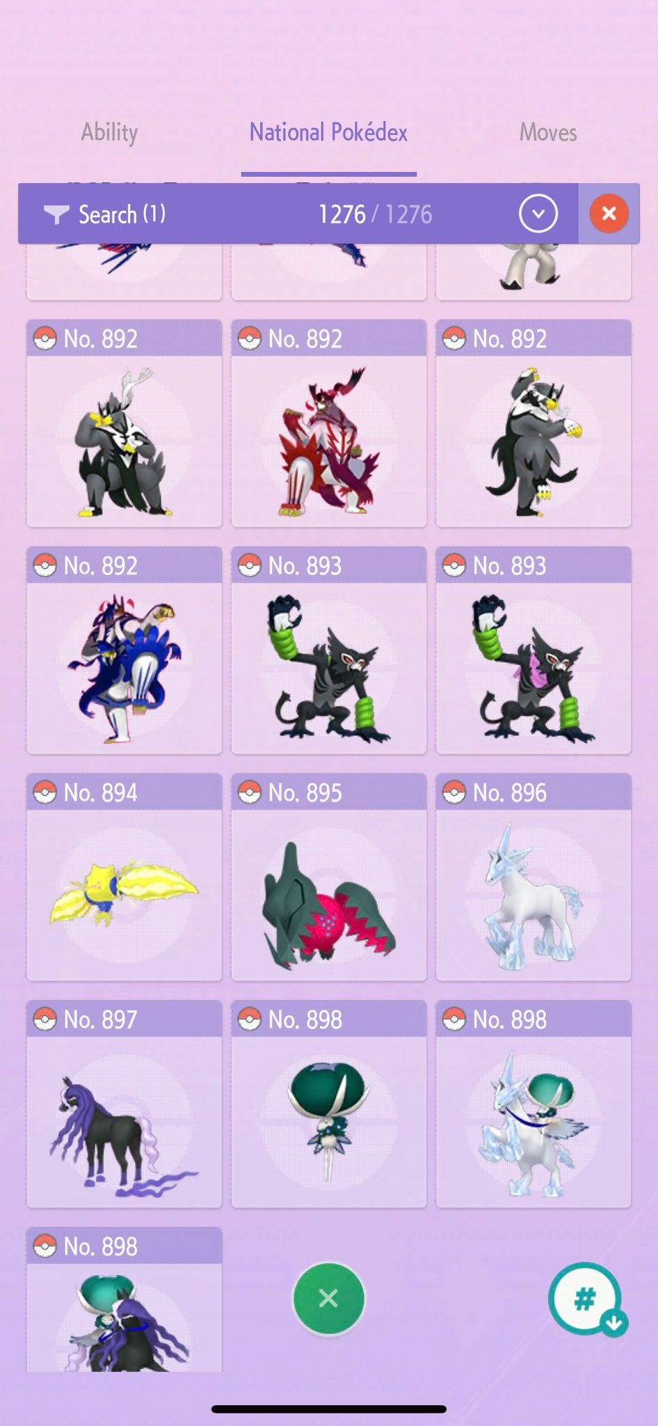 NATIONAL POKEDEX - ALL 1008 POKEMON (2023) by Maniraptavia on DeviantArt