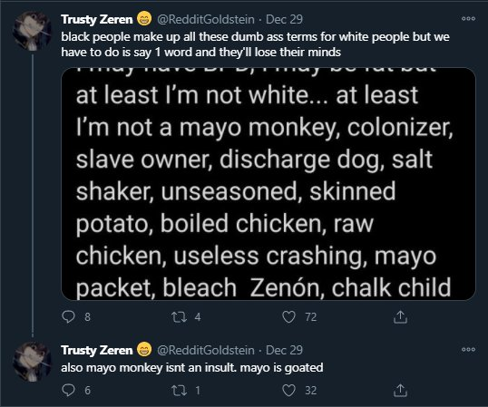 of these comments and tweets onto this thread. However, if zeren is actually Jewish, black, or both, then I apologize. however, judging the comments that he makes I personally believe he is neither.
