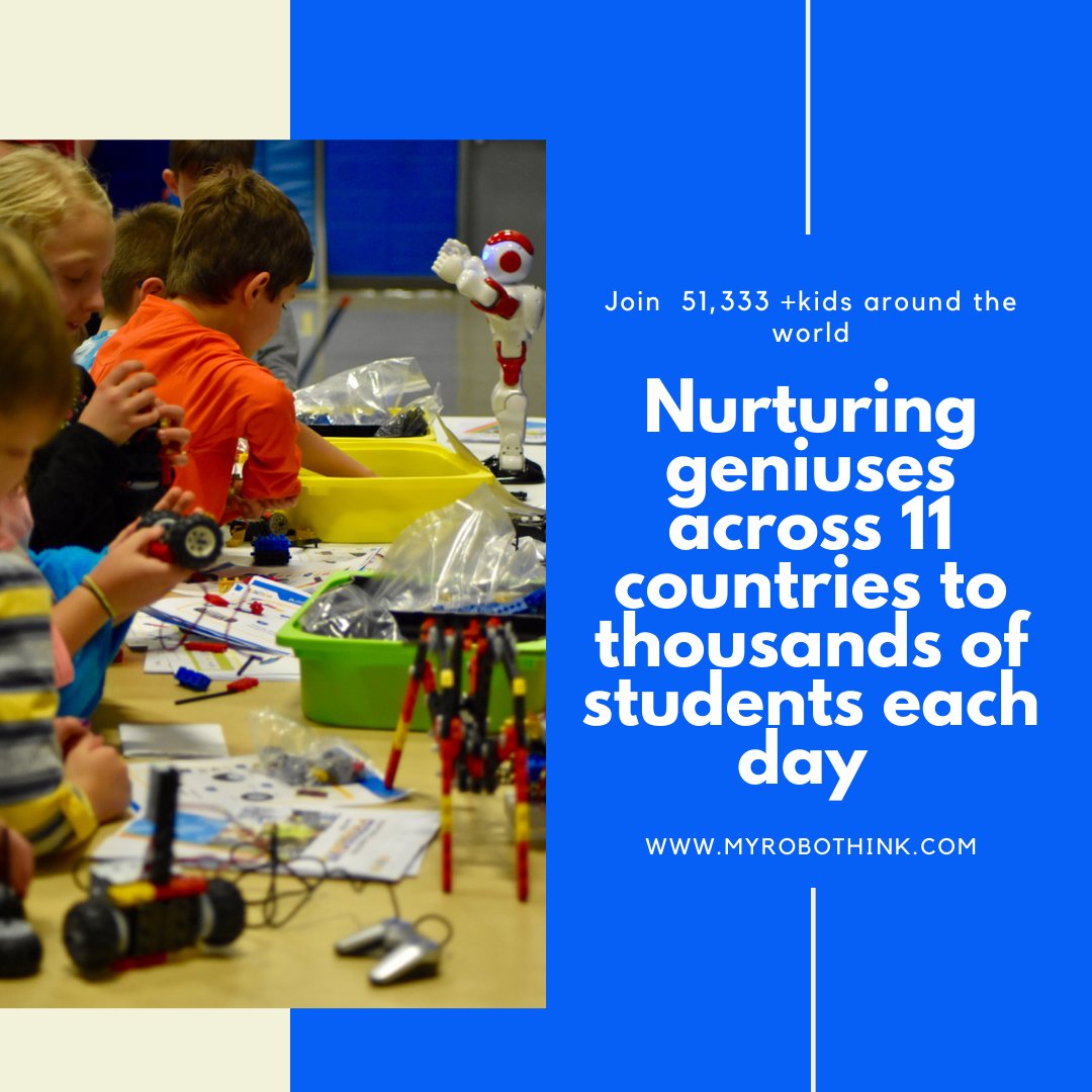 RoboThink is a leading STEM, coding, robotics and engineering program nurturing geniuses across 11 countries to thousands of students each day myrobothink.com #robothink #stemeducation #stemforkids #robotics #coding #codingforkids #steameducation #engineering #technology