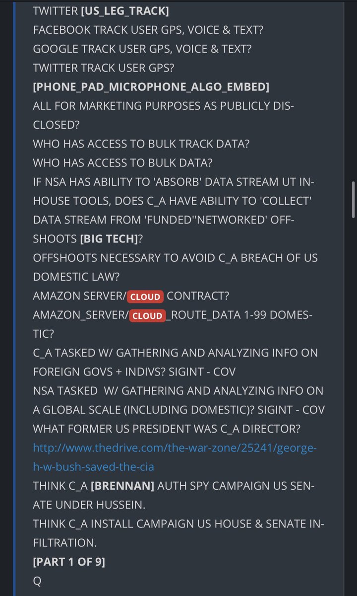 4a) I then looked into Cue post 2984 (for those that don’t believe in Cue please have an open mind going through this thread this is the only tweet regarding Cue) and it mentions “amazon server/cloud contract” followed by “amazon server/cloud_route_data”...