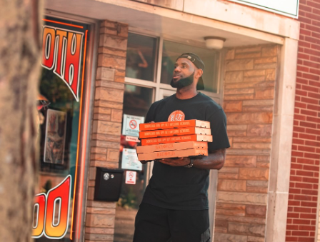 is blaze pizza owned by lebron james