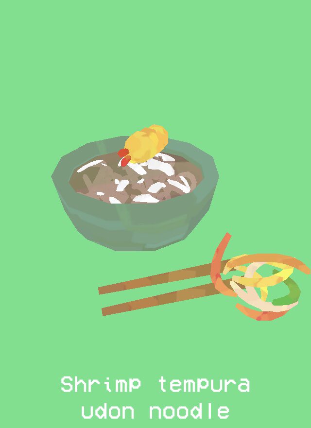 ようやく海老天うどんにできた 海老天落とした後のかき揚げのやる気のなさが 木村いこのイラスト