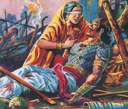 HOW KRISHNA LEFT EARTH:BHALKA TEERTHIt was the end of Mahabharata war. The loss of all her sons filled Gandhari, mother of Kauravas, with grief and anger. She chided Krishna n cursed him, “36 years from today, you will die. Dwaraka will be flooded. Yadava clan will end”