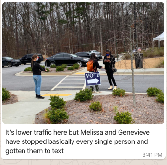 sunrisemvmt's tweet photo. Wow, lot of things happening on twitter today that are not eyes on the prize
but check out these Sunrisers at polling places all across metro Atlanta today #votetripling to unseat Mitch McConnell as Senate Majority leader π https://t.co/pZCPWK7sd0