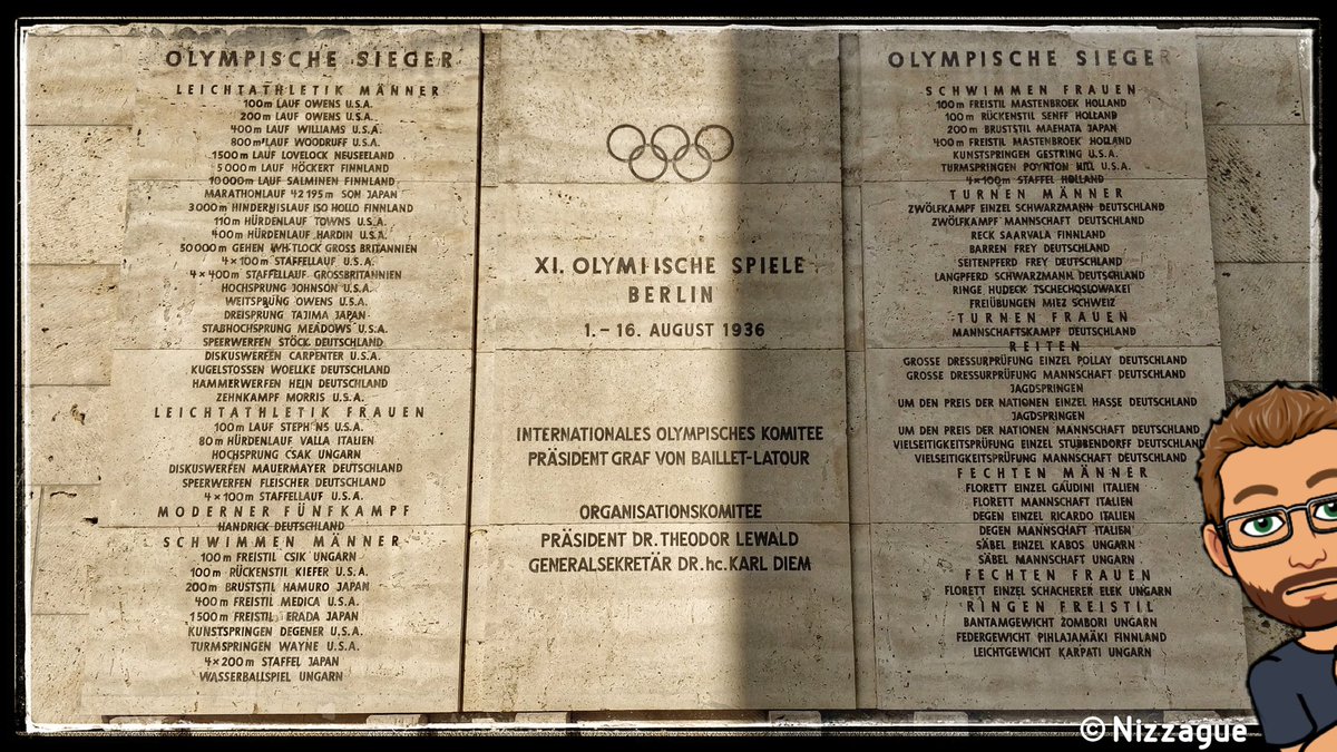 5. Hitler souhaitait faire des JO de Berlin l'événement affirmant la puissance du IIIème Reich. Même si l'Allemagne sera la nation la plus titrée, c'est l'athlète noir américain Jesse Owens qui est resté dans l'histoire avec 4 médailles d'or au nez et à la moustache du Führer.