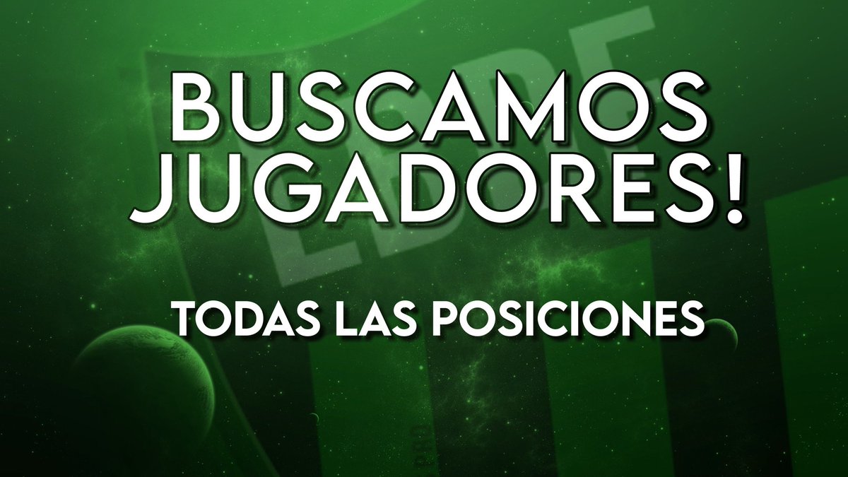BUSCAMOS JUGADORES PARA <a href="/IESAFIFAar/">IESA Argentina</a> 🥶

La próxima temporada jugaremos la 2da división de IESA, y vamos a probar jugadores en todas las posiciones.

Gente comprometida y experimentada.

Trataremos de responder a la brevedad y establecer una fecha de prueba con los interesados 💚