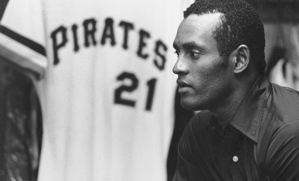 Pirates's tweet photo. On this day, we remember the life and legacy of the great Roberto Clemente. https://t.co/QWtvZJpKx2