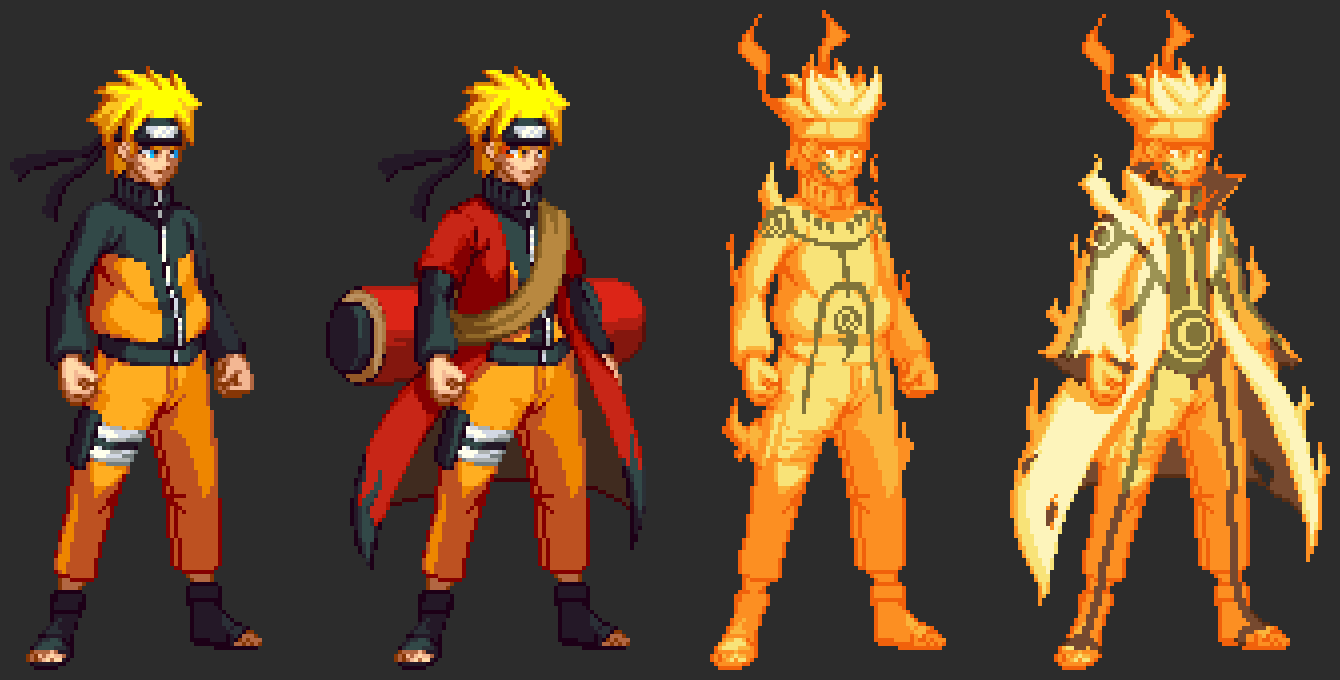 Shawndmoon Uzumaki Naruto From Naruto Shippuden I Tried To Make Naruto In Extreme Butoden Style And It Came Out Kinda Weird Naruto Anime Manga Fanart Gamedev Indiedev Pixelart Spriteart Kishimoto Uzumaki Shonen