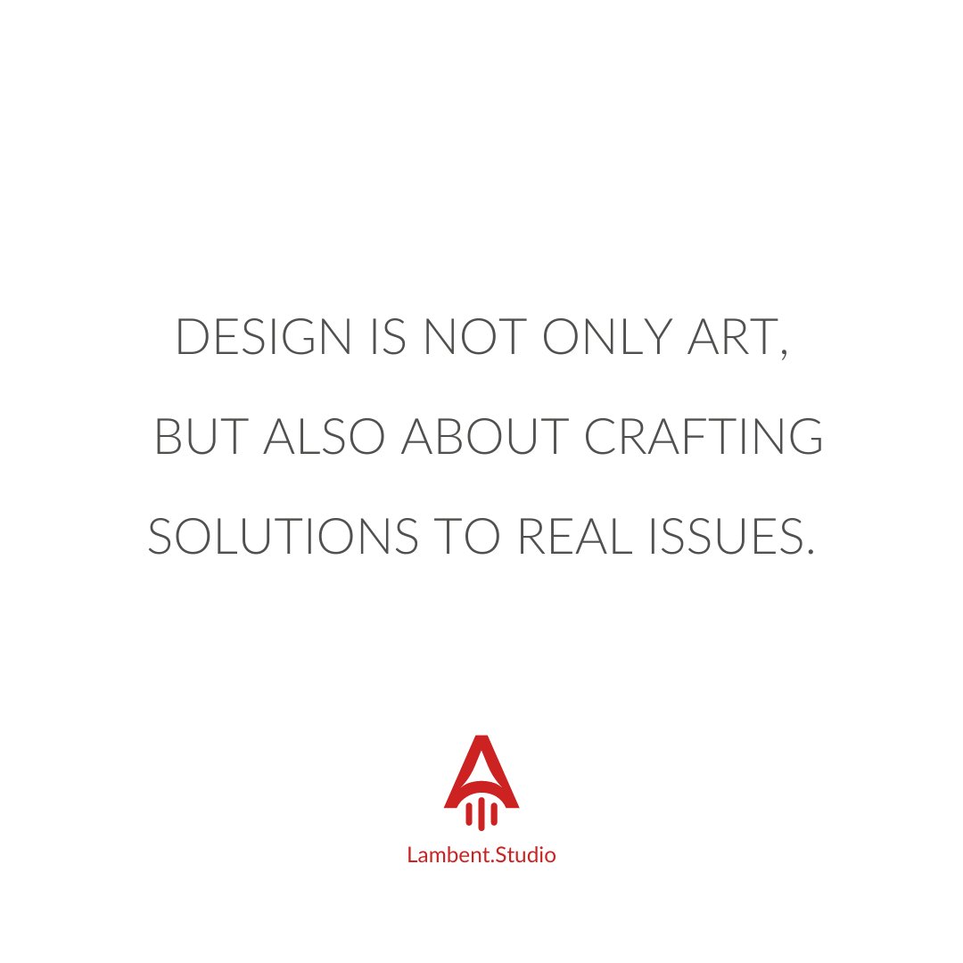 LambentDesign's tweet photo. Design is often mistaken to be only the aesthetics, but it is much more than that. It is about solving problems for real issues. This is why a good understanding of design thinking concepts is important as well.
#Lambent #designthinking #webdesign #UXconsultant #webdevelopment https://t.co/z0ZqwUn3H0