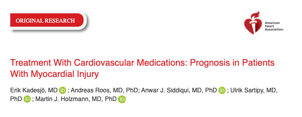 Kadesjo et. al- Single-center cohort study- 22,589 patients w/ chest pain. cTn > 14 ng/L (99th percentile) or cTn <12 ng/dL w/ change in cTn +/- > 3 ng/L from baseline- Patients w/ T2MI with 2-3 and 4 EBM: 50% and 56% lower mortality respectively - Association, no causation