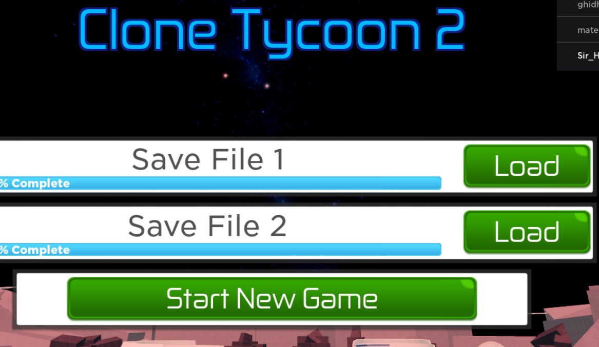 Ultraw On Twitter Oh Unfortunately In Clone Tycoon 2 There Is No Way To Delete Files I Thought You Were Talking About Restaurant Tycoon 2 - roblox clone simulator save