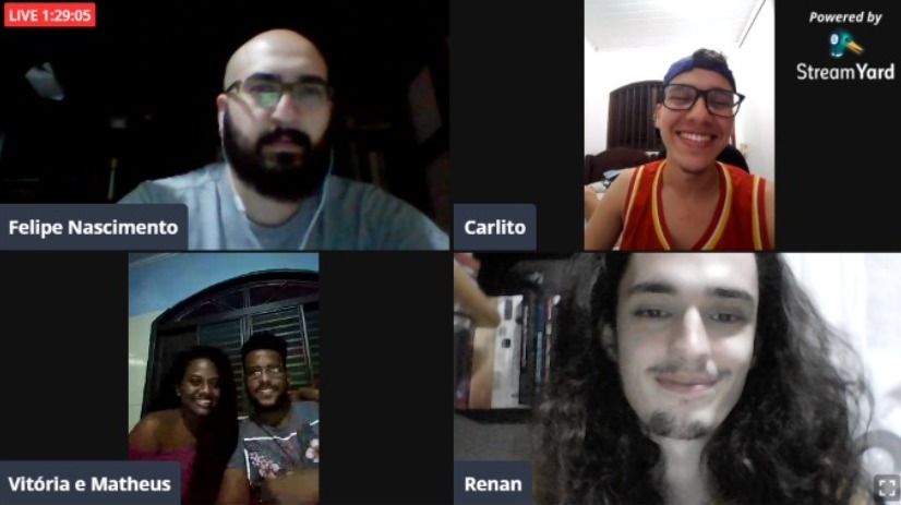 CastSapiens's tweet image. Acabamos de ter uma conversa incrível com o @matheus_reis8 e a @DeolindoVitoria sobre representatividade preta na ciência, perrengues de campo e muito mais!!!