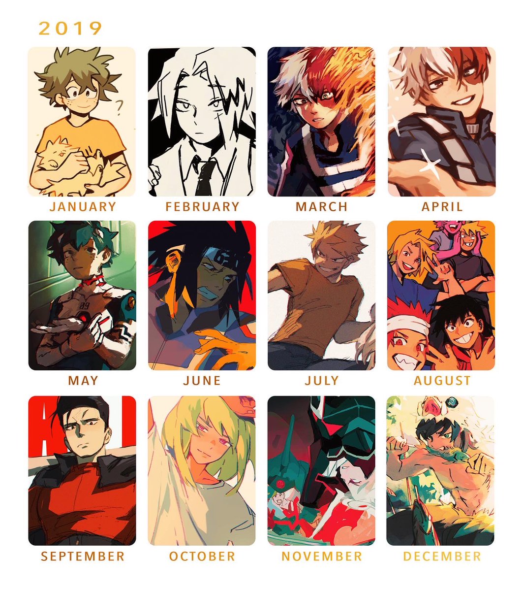 #artsummary2020 compared to #artsummary2019 for fun! was in a lot of zines this year ∠( ᐛ 」∠)_ 