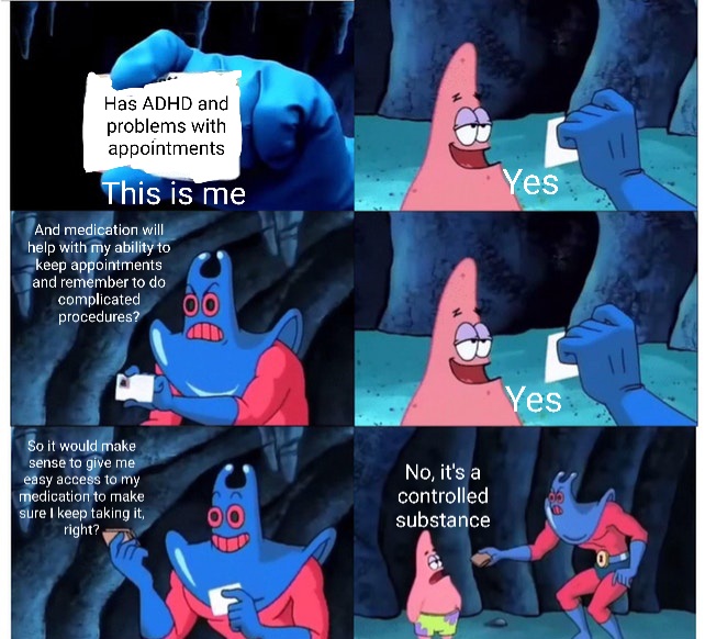 The joys of getting your hands on a stimulant